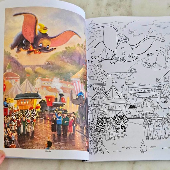 Disney Dreams Collection Thomas Kinkade Studios Coloring Book Gift Idea - Picture 3 of 5